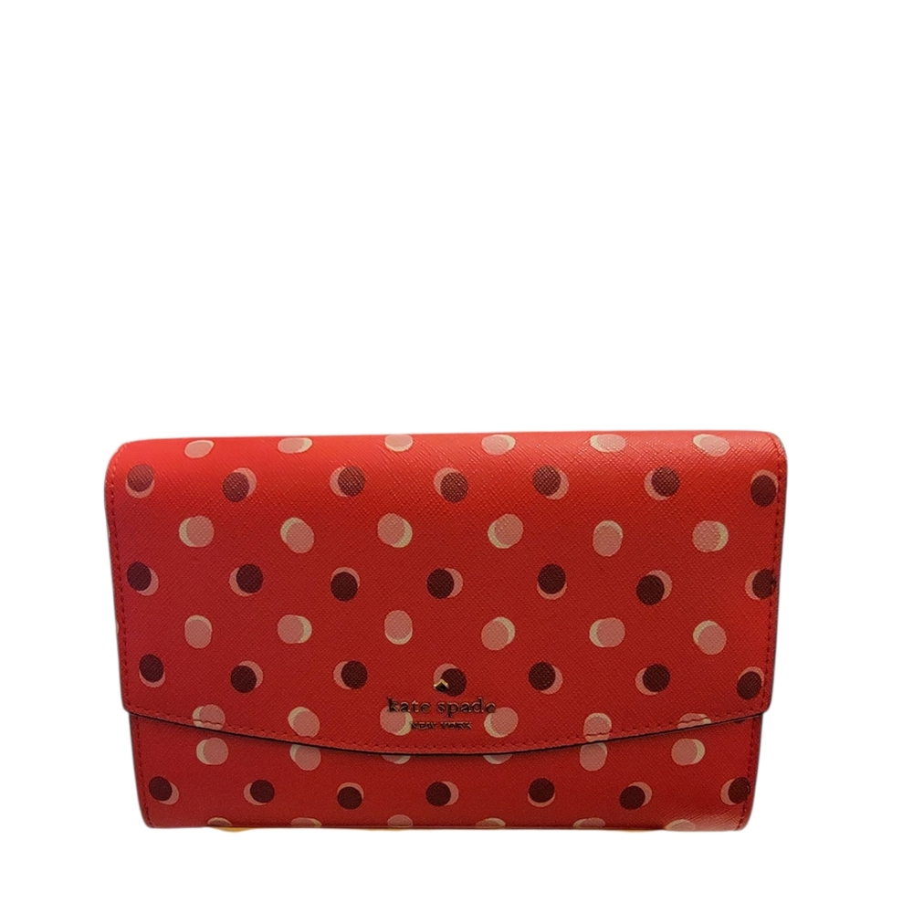 Kate Spade Red and White Crossbody Bag with Chain Strap - Picture 3 of 7